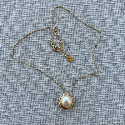 Collar de Perlas Majorica Perla Dorada Margot Blanca Foto 1 de 4