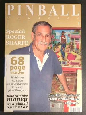 Pinball Magazine #1 - 2016 2nd Printing - Roger Sharpe Special Issue!  - Image 1 of 4