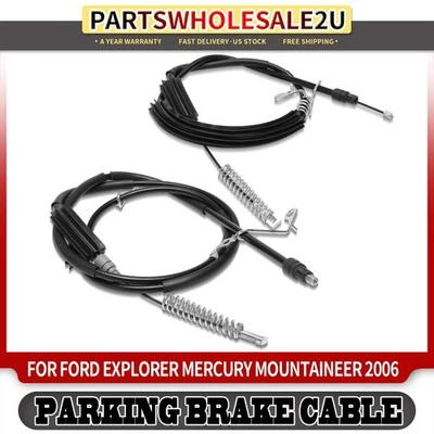Cable de freno de estacionamiento lateral trasero de 2 piezas para Ford Explorer Mercury Mountaineer 2006 Foto 1 de 4