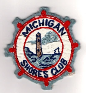 Michigan Shores Club, Lake Michigan, Wilmette, Illinois, Vintage Old Patch - Imagen 1 de 1