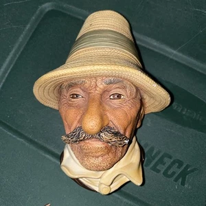 Vintage Bossons Rumanian 1971 Chalkware Head Wall Art Figurine Congleton England - Bild 1 von 3