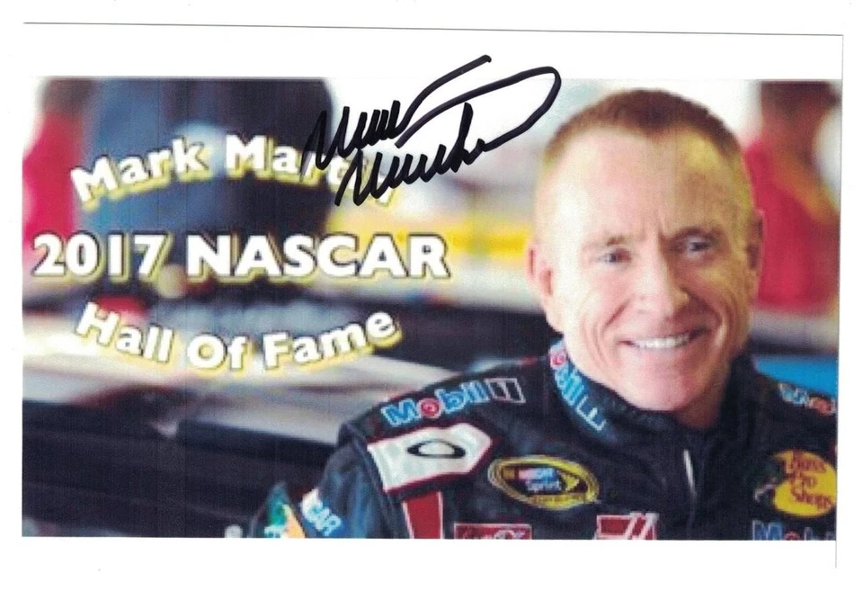 Mark Martin Signed Autographed 4 x 6 Photo Stock Car NASCAR Driver B - Image 1 of 1