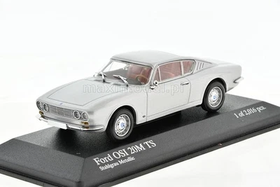 FORD OSI 20 M TS silver metallic 1967 1/43 MINICHAMPS 400087020 - Photo 1/4