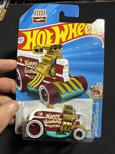 Hot Wheels Birthday Burner Red #143- 2025 HW Celebration Racers Treasure Hunt - Picture 1 of 5