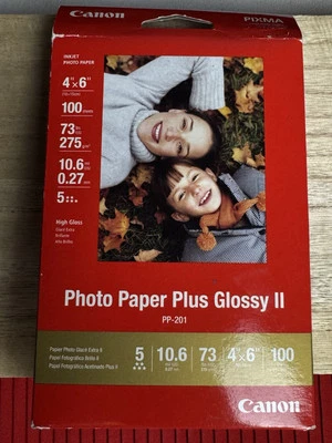 Canon Plus Glossy II Inkjet Print Photo Paper - 100 Sheets - Image 1 of 4