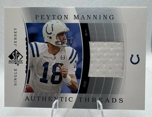 2003 Upper Deck SP AUTHENTIC Peyton Manning GAME USED WORN PATCH Jersey Relic - Picture 1 of 11