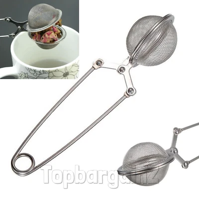Tea Mesh Ball Infuser Stainless Leaf Herbs Loose Strainer Reusable Spice Filter - Image 1 of 4