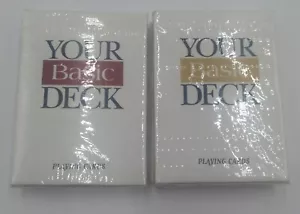 Vintage Basic Zigaretten Tabak Ihr Basic Deck Spielkarten Neu 2 Decks versiegelt - Bild 1 von 7