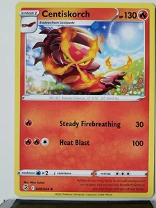 Tarjeta de Pokémon Centiskorch 049/264 - casi nueva / m - Fusion Strike $2 envío plano - Imagen 1 de 1