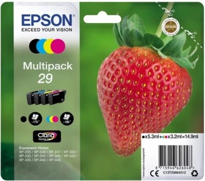 Epson Tintenpatrone Tintenpatronen Multipack  T2986/BKCMY 29 - Bild 1 von 2