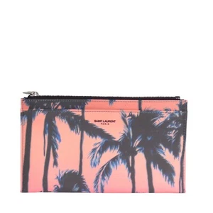 SAINT LAURENT- NWT Nylon Diva Palm Tree Pouch - Picture 1 of 3