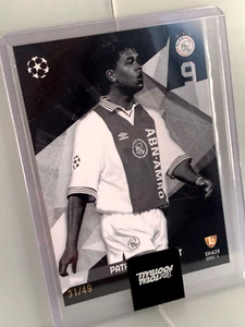⚽️ Patrick Kluivert Ajax /49 Numbered Football Card Topps Total Football ✅ - Picture 1 of 2