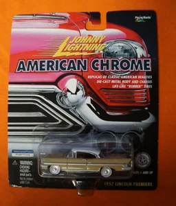 Johnny Lightning American Chrome 1957 Lincoln Premiere 1:64 Diecast NEW - Picture 1 of 4