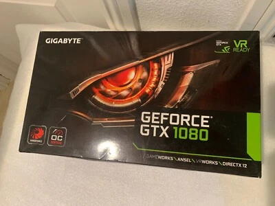 GIGABYTE GeForce GTX 1080 8GB 256-Bit GDDR5X GPU (GV-N10wf30C-8GD - Image 1 of 4