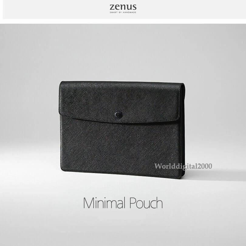 Lenovo Tab P11, Plus 11" Funda Saffiano Cuero Genuino -Negro- Hecha a Mano Foto 1 de 1