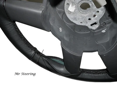 Para Volvo 164 (1968-1975) Real Negro Mejor Calidad Funda de Piel Del Volante - Imagen 1 de 3