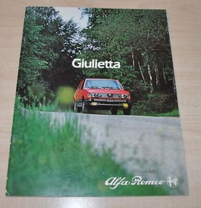 Alfa Romeo Giulietta Brochure Prospekt FR Edition - Picture 1 of 11