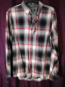 Mens Brand New John Bartlett Flannel Shirt Medium Button Up Plaid - Picture 1 of 14