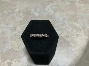 9ct Rose Gold Morganite and Diamond Ring Size O. - Picture 1 of 9