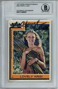 CHERYL LADD SIGNED AUTOGRAPH 1977 TOPPS CHARLIE ANGELS #185 CARD BECKETT BAS - Picture 1 of 2