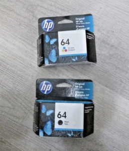 Neu Original HP 64 Tintenpatronen Combo, Schwarz und Tri-Color - Bild 1 von 3