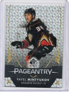 2023-24 Upper Deck SP Authentic Pavel Mintyukov Pageantry #P-67 Anaheim Ducks RC - Picture 1 of 2