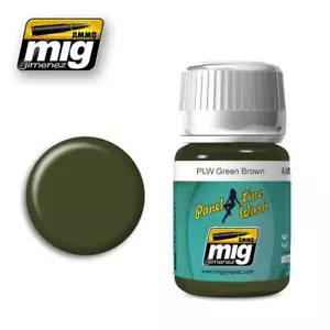 Línea de panel lavado verde marrón AMIG-1612 munición mig Jiménez 35 ml - Imagen 1 de 1
