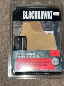 Blackhawk Suede Leather Tuckable Holster Glock 20-21-27 SW M&P 45 XL Semi LH #11 - Picture 1 of 3