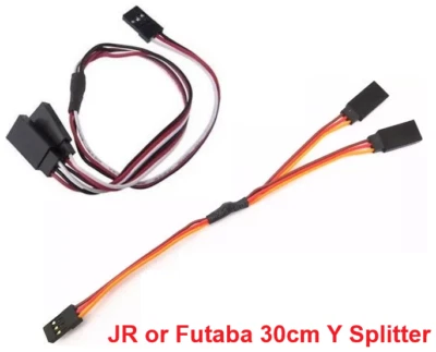 JR Futaba 30cm Y Servo Connector Lead Y-Harness Splitter 300mm Flaps Ailerons