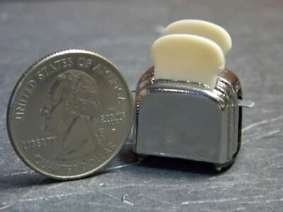 Tostadora de pan de cocina miniatura para casa de muñecas escala 1:12 pulgadas D246 Dollys Gallery Foto 1 de 3