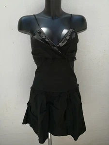Motivi short black evening dress with straps size 38-40 FR Very good condition - Picture 1 of 12