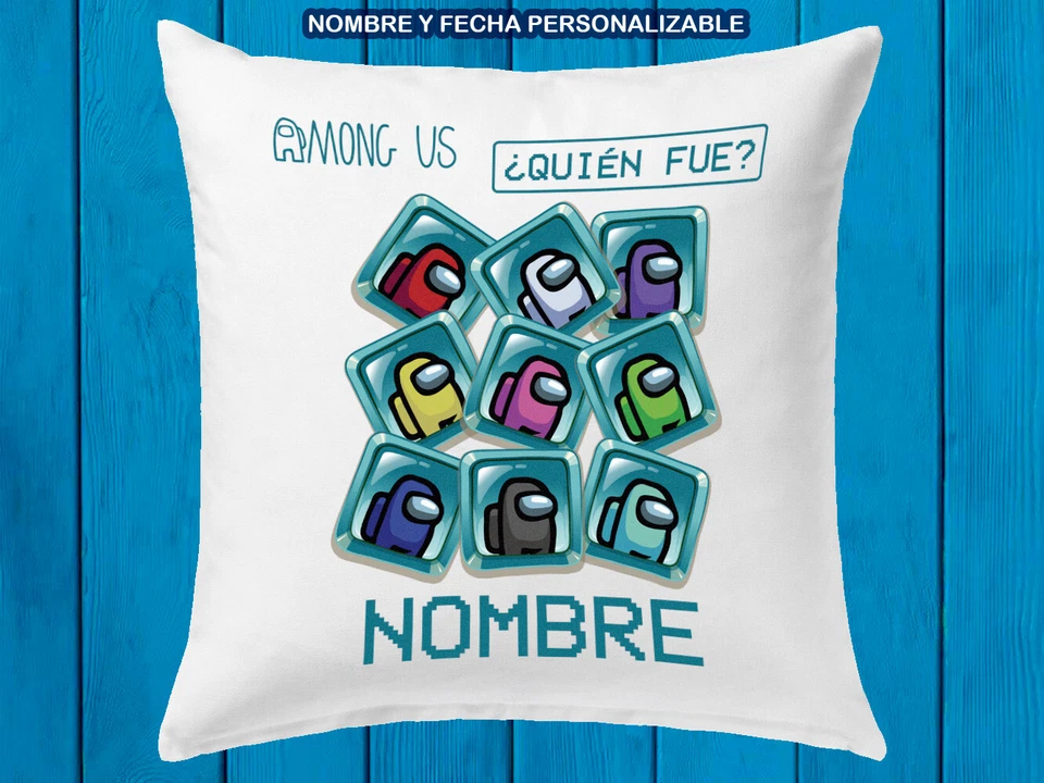 Among US - Wer War's - Video-Spiel Kissen Personalisiert Name Videogame Becher - Bild 1 von 1