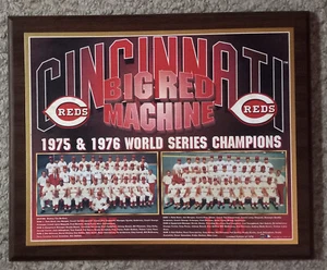 Cincinnati Reds Big Red Machine Team Plakette 1975 - 1976 Jahreszeiten - Bild 1 von 7