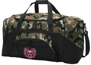 Missouri State Camo Duffel Bag – Official Bears Travel, Gym & Sports Bag with Sh - Picture 1 of 6
