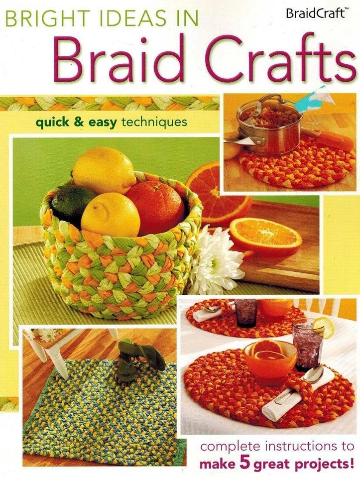 Bright Ideas in Braid Crafts PATTERN Book Beginners Guide Kitchen Accessories - Image 1 of 1