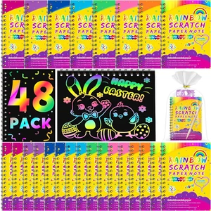 Valentines Day Gifts for Kids Classroom: 48 Pack Party Favors Rainbow Art Scr... - Picture 1 of 8