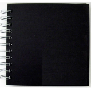 Daler Rowney Spiral Bound Square Sketch Book Pad 40 Sheets of BLACK PAPER 6 x 6" - Picture 1 of 1
