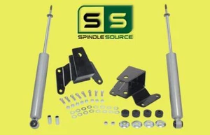 2" Rear Drop Lowering Hangers , 2 Rear Shocks Fits 1997-2003 Ford F-150 4WD - Foto 1 di 1