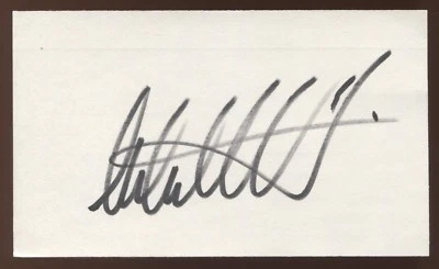 Michael Andretti Signed 3x5 Index Card Vintage Autographed Racing Signature - Image 1 of 2