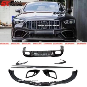 Fit For Benz GT63 2019-2021 Real Carbon Fiber Body kits Side Front Rear Bumpers - Picture 1 of 12
