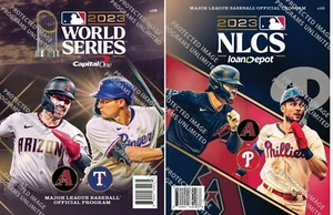 2023 WORLD SERIES NLCS PROGRAM SET (2 ARIZONA DIAMONDBACKS NATIONAL LEAGUE CHAMP - Picture 1 of 3