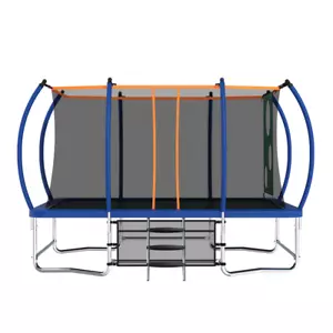 8x14 Outdoor Family Tumbling Trampoline - Rectangular, Blue, Kids/Adults0 - Picture 1 of 17