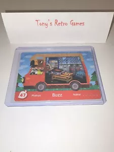 BUZZ 47 AMERICAN USA WELCOME HOME RV MINT ANIMAL CROSSING AMIIBO PACK CARD! - Picture 1 of 1