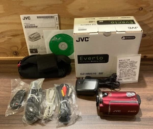 JVC Victor Everio GZ-HM570-B Red HD Memory Movie Camcorder English compatible - Picture 1 of 8