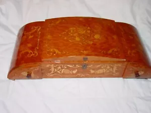 VINTAGE GUISEPPE MUSIK ITALIENISCH EINGELEGT HOLZ SCHMUCK KOMMODE SCHUBLADEN BOX 17X 7X4 - Bild 1 von 12