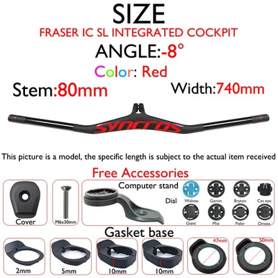 Matte Carbon Fiber Mountain Bike Handlebar -8/-17/-25 Degree Flat/Riser Bars - Image 1 of 4