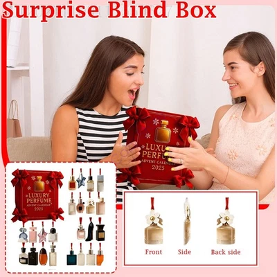 24 Day Holiday Luxury Perfume Advent Calendar 2025 Acrylic Countdown Set - Image 1 of 4