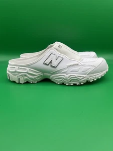 New Balance Women's 801 All White Mule Athletic Shoe SZ 9.5 - Picture 1 of 8