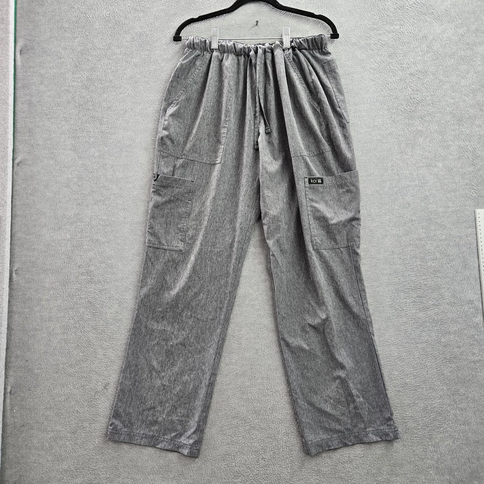 Pantalones Médicos Koi Hombres L Gris Carga Luke PO#WH91660 29" Entrepierna Foto 1 de 4