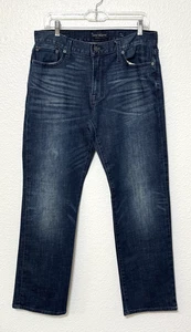 Jeans uomo dritto Lucky Brand 363 31x30 blu lavaggio scuro denim elasticizzato vita media - Foto 1 di 13